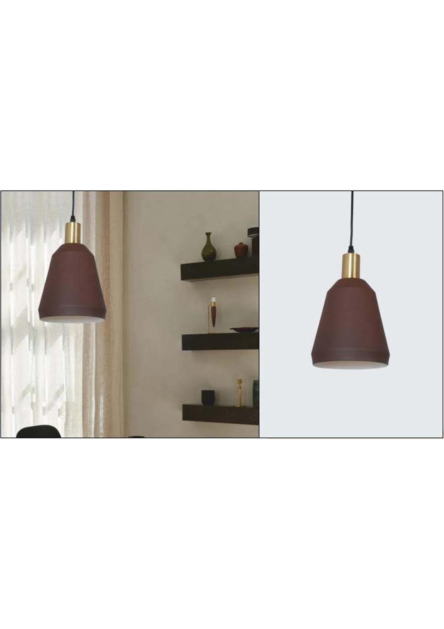 Beyond Lights - Brown Pendant Lamp- GL